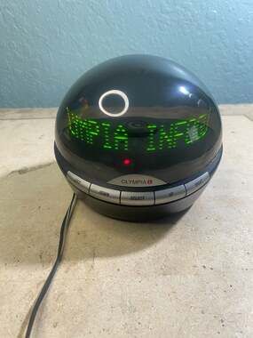 Olympia Infoglobe OL3000 Digital Caller ID Clock Black